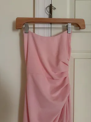 Lucy in the sky pink strapless maxi dress thumbnail 7