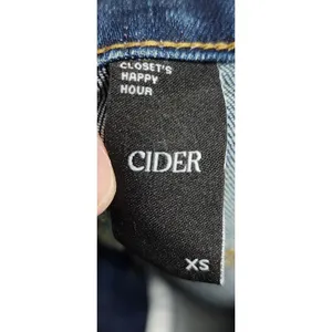 Cider Flare Leg Jeans Dark‎ Wash Denim High Rise Bootcut Women's Size thumbnail 6