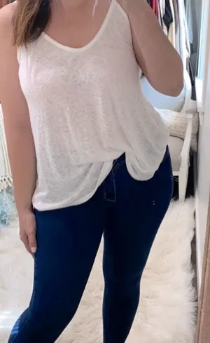 Karlie white burnout top size small thumbnail 1
