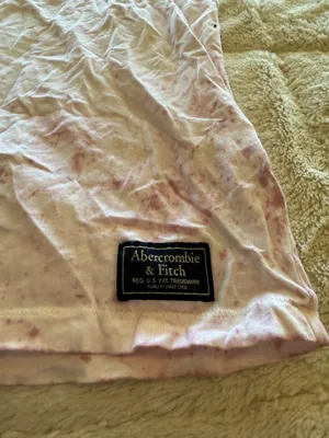 Abercrombie & Fitch Pink And White Short Sleeve Shirt Size XL thumbnail 2