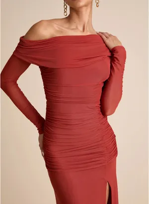 One shoulder maxi dress thumbnail 3