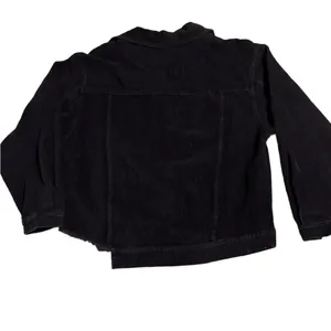 POL Women’s Corduroy Jacket Oversized Raw Edge Detail Size small black thumbnail 3