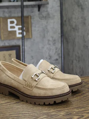 NWT Journee Collection Comfort Foam Jessamey Platform Loafers Taupe Brown 7.5M thumbnail 2