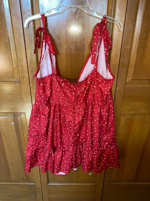 Bloom Chic Red Polka Dot Dress  thumbnail 5