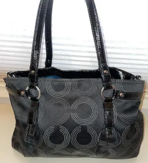 Designer Coach Bag- Madison Op Art Shoulder, Hand, CrossBody Bag no dust bag thumbnail 2