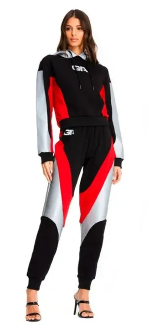 I.AM.GIA Reflective‎ Sabrina Joggers XS Streetwear Instagram Kim K Hollywood LA thumbnail 1