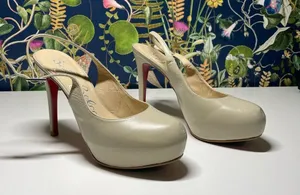 Red bottom nude leather pumps - Sergio Zelcer thumbnail 2