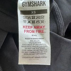 Gymshark Women's Origin Seamless Leggings‎ Black Marl XS thumbnail 6