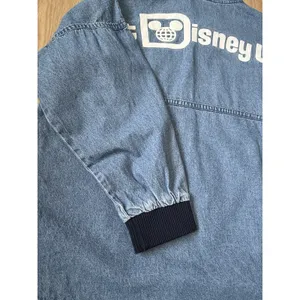 Walt Disney World Spirit Jersey Size Medium Denim Hoodie Pullover thumbnail 8