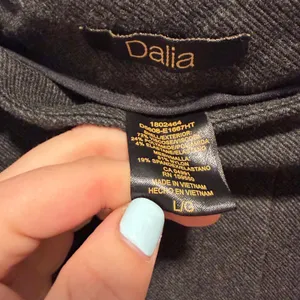 Dalia‎ Dress Pants Charcoal Gray Large Tapered Professional Work Office Trouser thumbnail 3