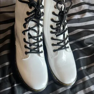Dr. Martens White Lace Up Boots‎ thumbnail 13