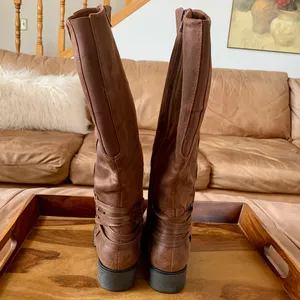BareTraps Brown Leather Tall Boots thumbnail 4