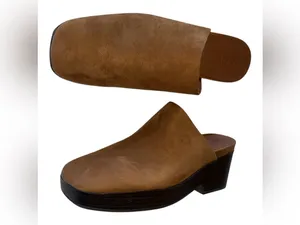 NEW Aerosoles Slip-On Clogs - Chata In Color: Tobacco Suede 9.5 thumbnail 3