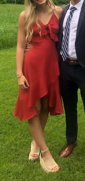 Red Midi Dress thumbnail 1