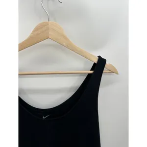 Nike Black Yoga Tank Top Tie‎ Waistband Scoop Neck Womens Size Medium thumbnail 4
