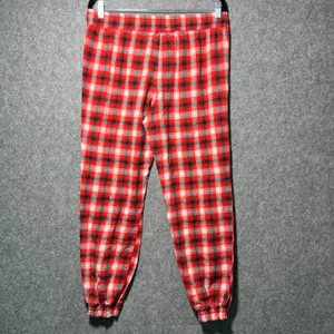 Ohio State Buckeyes Plaid Lounge Pants Sleepwear Joggers Size L‎ Red White thumbnail 6