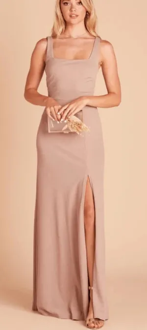 Birdy Grey Alex Taupe Maxi Bridesmaids Dress Gown Beige New Small thumbnail 1