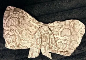 Almost Famous Beige and Brown Snake-Print Reptile Hide thumbnail 1