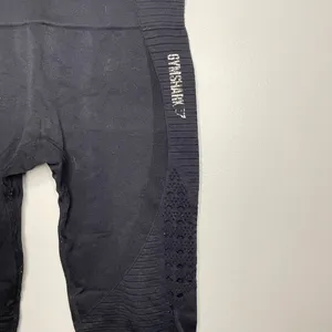 Gym Shark Energy Seamless High Waisted Leggings, Black, Size S, EUC thumbnail 6