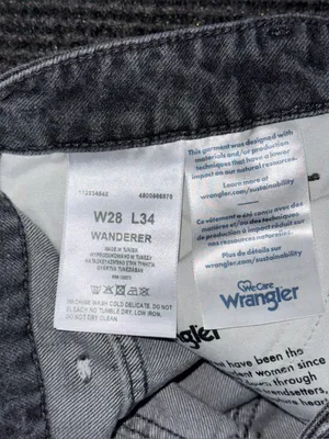 Wrangler Womens Heart Patch Wanderer Flare Jeans High Rise Black 28 x 34 Western thumbnail 10