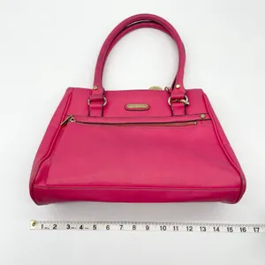 Anne Klein Satchel Shoulder‎ Bag Girly Pink Satchel Y2K Polished Elle Coquette thumbnail 16