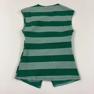 Maeve Tank Top Womens XS Green Striped V-Neck Sleeveless Knit Anthropologie thumbnail 8