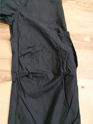Wild Fable Black Cargo Pants Womens Medium M Parachute Baggy Utility Y2K thumbnail 5