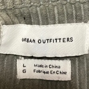 Urban Outfitters Ryder Men's Gray Corduroy Zip Up Long Sleeve Shirt Jacket Top L thumbnail 3