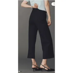 Anthropologie Maeve The Colette Crop Bow-Waist Pants Black Sz 26P NEW Boho Chic thumbnail 2