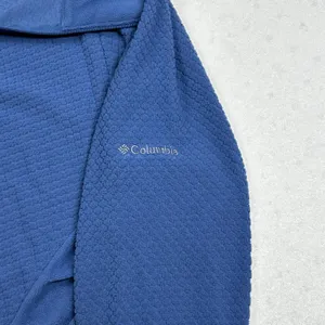Columbia Fleece Pullover Quarter Zip Blue XL Textured Outdoor Jacket thumbnail 5