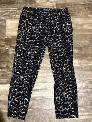Old Navy Leopard Print Dress Pants 10 TALL thumbnail 3