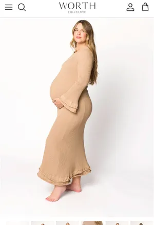 Worth collective Arlet dress Brown Size L thumbnail 2