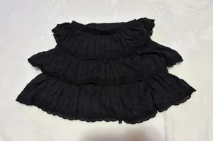 Princess Polly Black Ruffle Skirt thumbnail 1