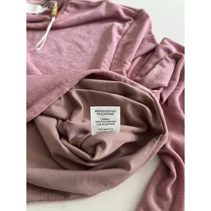 MESHKI Georgina Long Sleeve Crop Top in Pink Size Small thumbnail 5