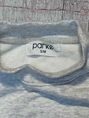 Parke Shrunken Mockneck Chenille P Sweatshirt S/M thumbnail 4