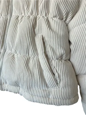 Hollister Cream Corduroy Puffer Jacket thumbnail 6