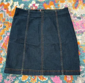 Free People Denim Skirt Mini thumbnail 1
