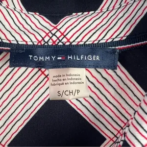 Y2K Tommy Hilfiger Sleeveless Button Front Top Womens Small Plaid Stretch Preppy thumbnail 7