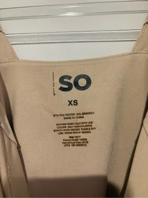 SO One-Piece Bodysuit Classic Scoop Neck beige size XS thumbnail 3