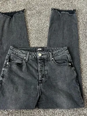 PAIGE Sarah Straight Ankle Raw Hem Jeans thumbnail 1