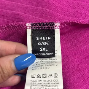 Shein Curve 2XL Hot Pink‎ Textured Knot Front Slip Mini Dress Sexy Summer Vacay thumbnail 5