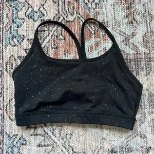 ZYIA Black Reflective Mirage Brilliant Bra Black Speckled Size XS thumbnail 4