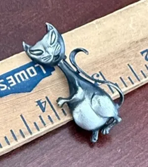 Vintage Cat Brooch thumbnail 1