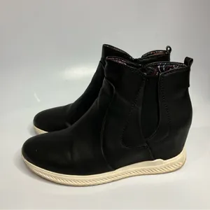 Bare traps Jaci wedge‎ Booties black size 8 thumbnail 3