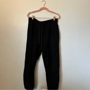 Aritzia cozy fleece black sweatpants thumbnail 4