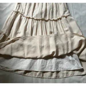 Antonio Melani Taylynn Off Shoulder Tiered Mini Dress Yellow Size M Boho Style thumbnail 12
