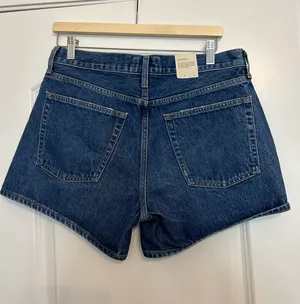 AGOLDE Parker High Rise Denim Shorts thumbnail 4