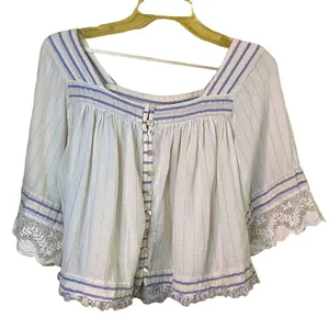 Free People See Saw Top With Glitter Thread Detailing Size XS thumbnail 4