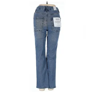 Good American new with tags xs 0 med wash straight leg jeans thumbnail 2