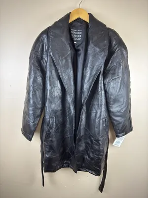 Vintage Maxam Women’s Black Lambskin Leather Jacket Italian Mosaic Size M NWT thumbnail 1